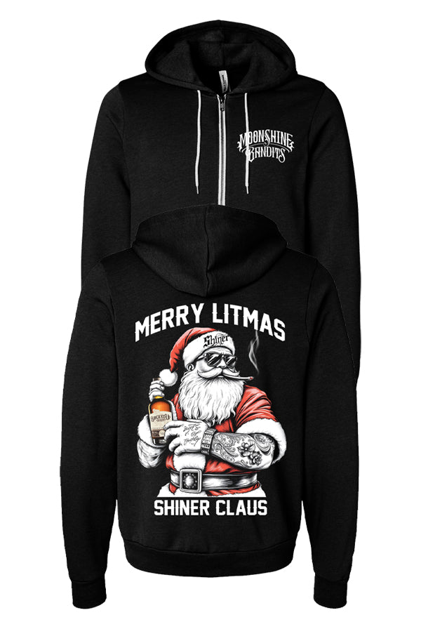 Shiner Claus Zip-Up Hoodie